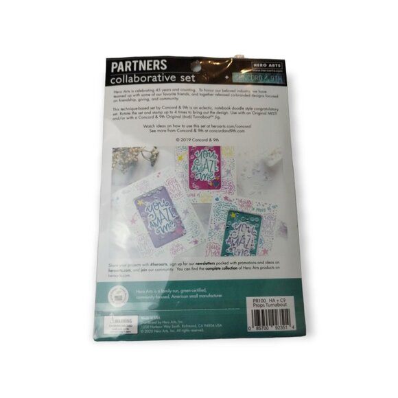 Hero Arts Partners Collaborative Set Props Turnabout 6 x 8 Clear Stamp Set New - Picture 2 of 2